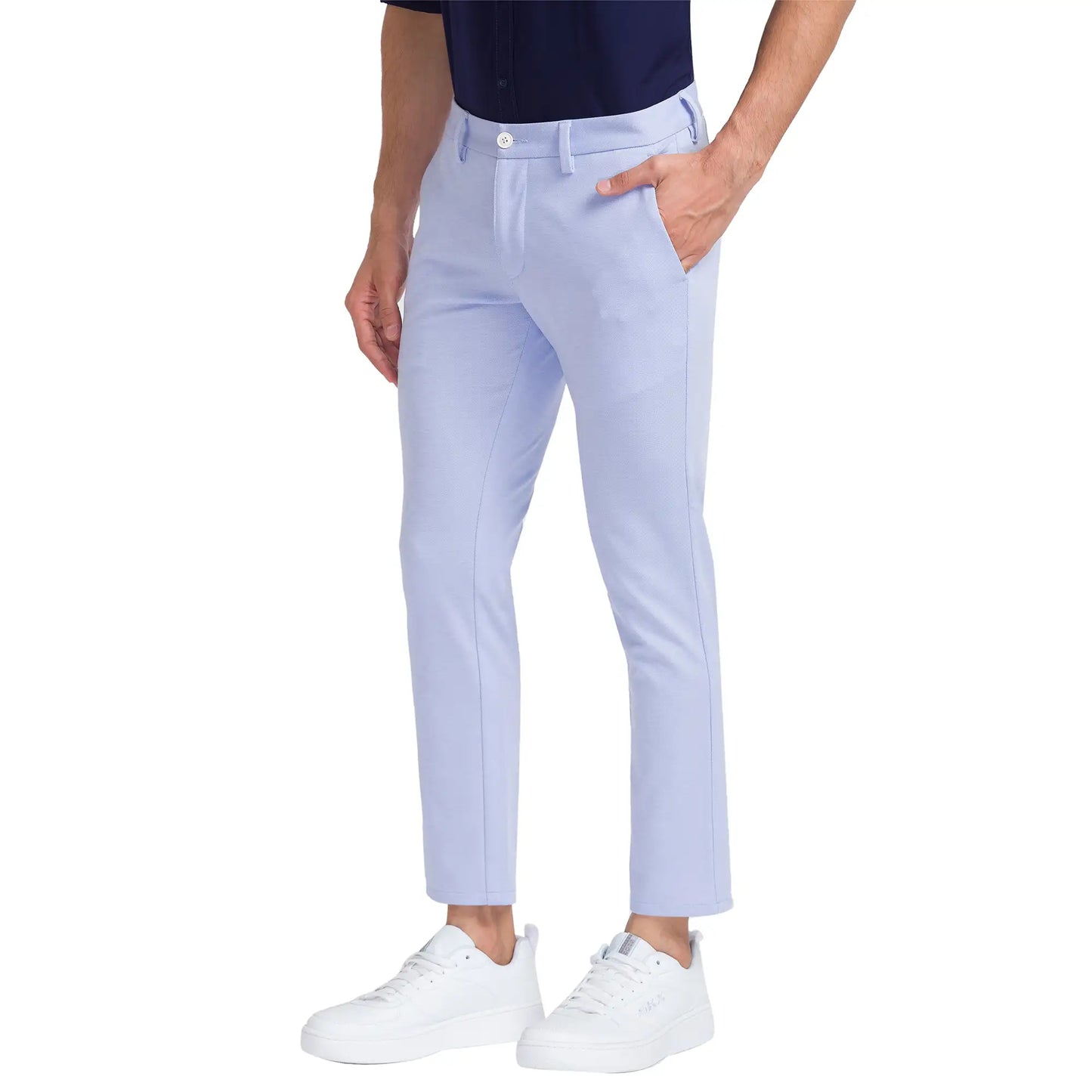 Men Regular Fit White Shorts