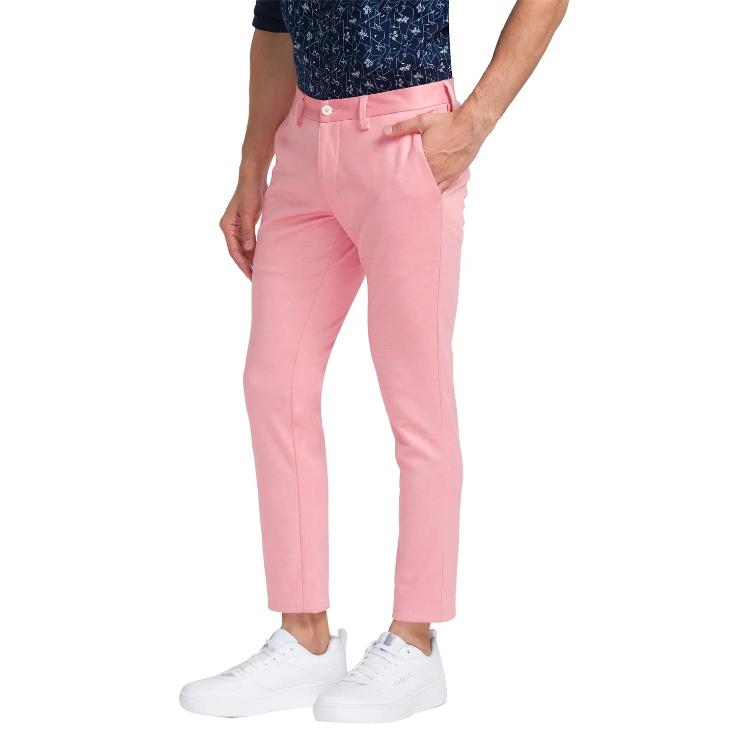 Men Slim Fit Green Trouser