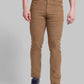 Men Tapered Fit Khaki Trouser