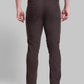 Men Tapered Fit Dark Brown Trouser