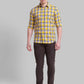 Men Tapered Fit Dark Brown Trouser