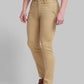 Men Tapered Fit Brown Chinos