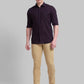 Men Tapered Fit Brown Chinos