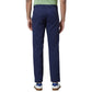 Parx Men Khaki Solid Low Rise Tapered Fit Cotton Blend Trouser