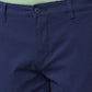 Parx Men Khaki Solid Low Rise Tapered Fit Cotton Blend Trouser