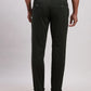 Parx Men Brown Tapered Fit Solid Cotton Spandex Trouser