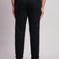 Parx Men Grey Low Rise Tapered Fit Solid Cotton Blend Trousers