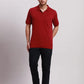 Parx Men Grey Low Rise Tapered Fit Solid Cotton Blend Trousers