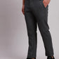 Parx Men Black Low Rise Tapered Fit Solid Cotton Blend Trousers