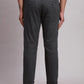 Parx Men Black Low Rise Tapered Fit Solid Cotton Blend Trousers