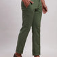 Parx Men Brown Tapered Fit Solid Cotton Spandex Trouser