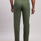 Parx Men Brown Tapered Fit Solid Cotton Spandex Trouser
