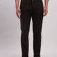 Parx Men Blue Tapered Fit Solid Cotton Spandex Trouser