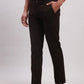 Parx Men Blue Tapered Fit Solid Cotton Spandex Trouser
