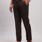 Parx Men Black Tapered Fit Solid Cotton Spandex Trouser