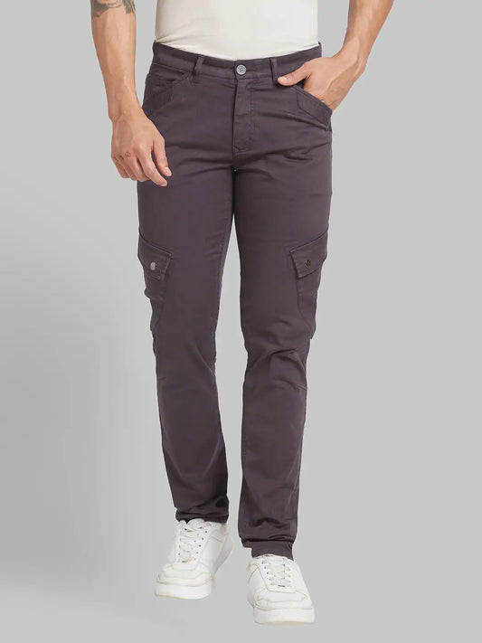 Men Super Slim Fit Green Trouser
