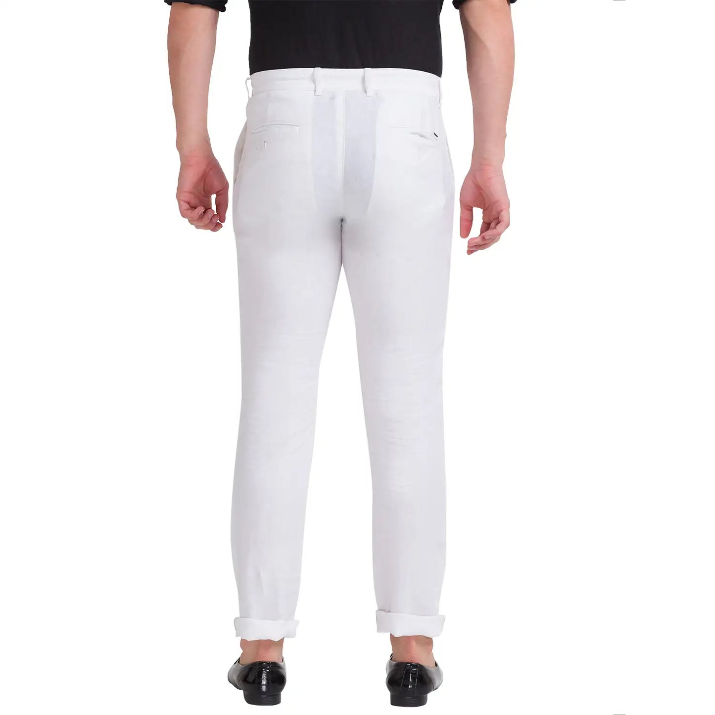 Men Tapered Fit Dark Grey Trouser