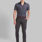 Men Slim Fit Dark Khaki Chinos
