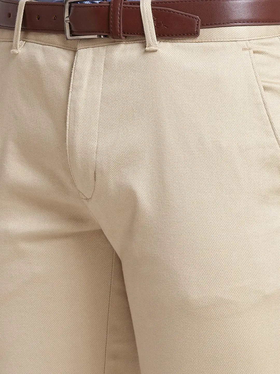 Men Red Super Slim Fit Rfd Overdyed Cotton Blend   Trouser