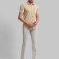 Men Tapered Fit Khaki Chinos & Trouser