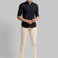 Men Regular Fit Light Fawn Chinos & Trouser