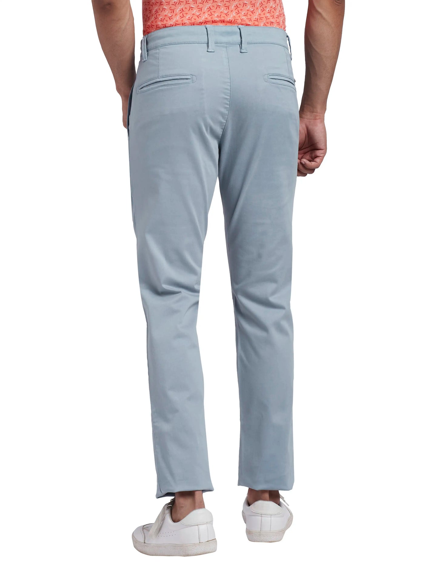 Men Super Slim Fit Dark Violet Chinos