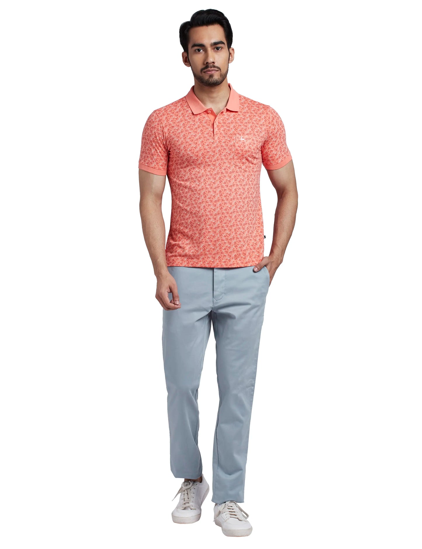 Men Super Slim Fit Dark Violet Chinos