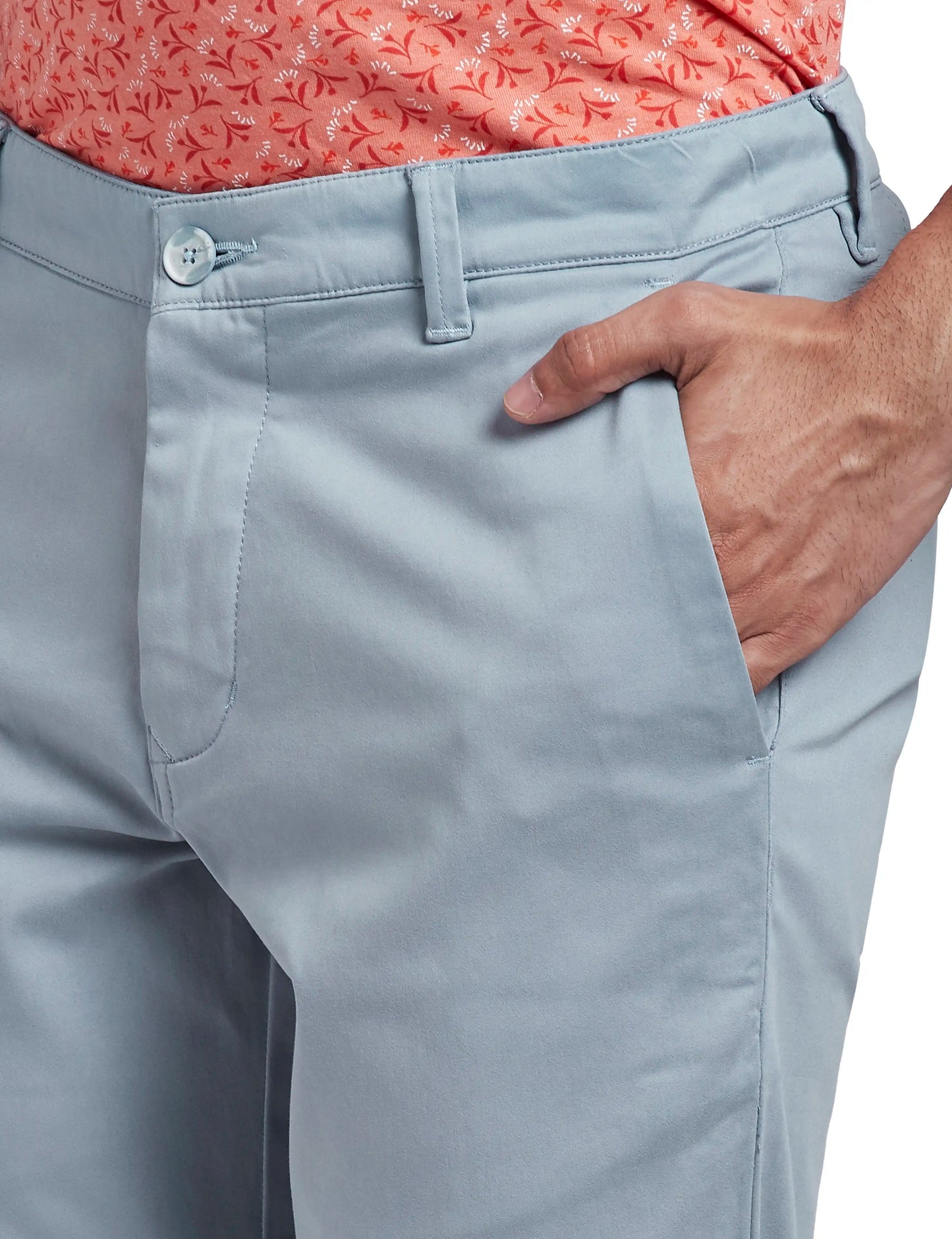Men Super Slim Fit Dark Violet Chinos