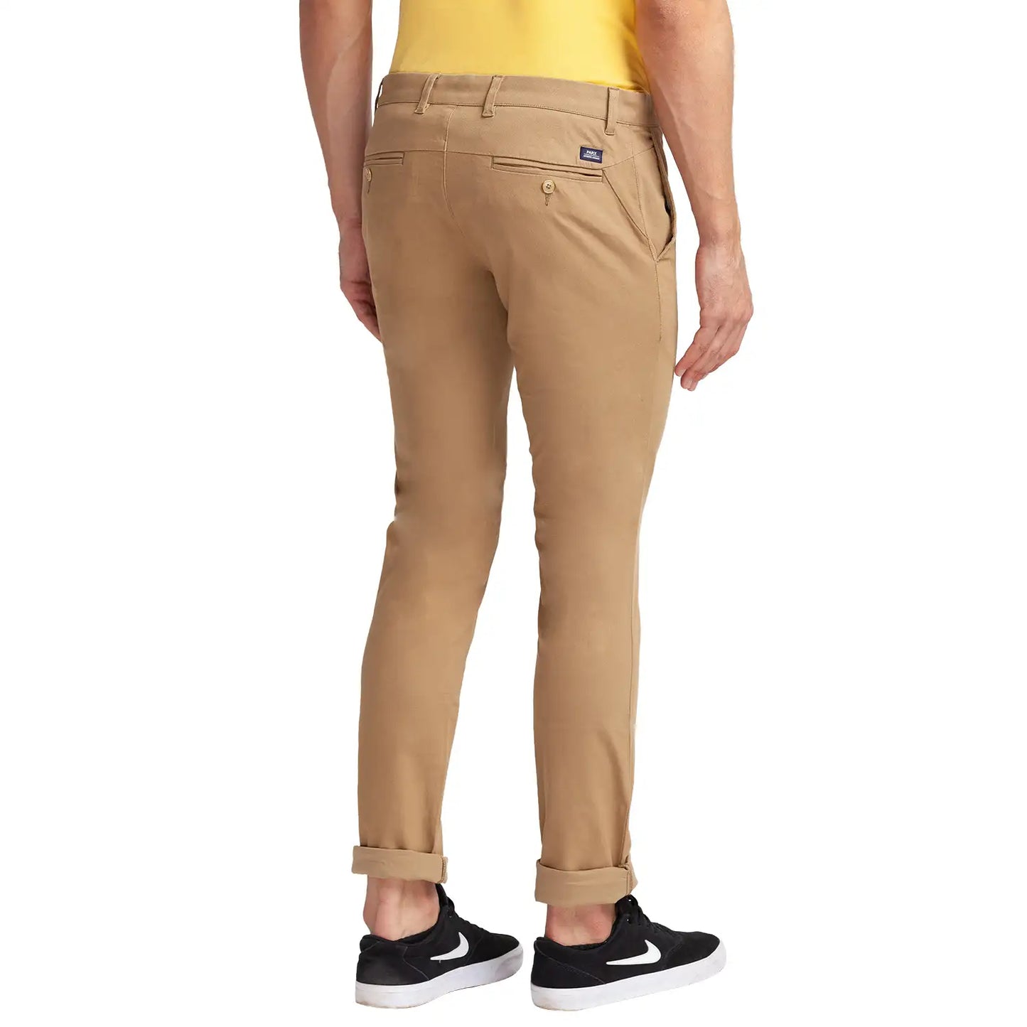 Men Super Slim Fit Dark Green Trouser