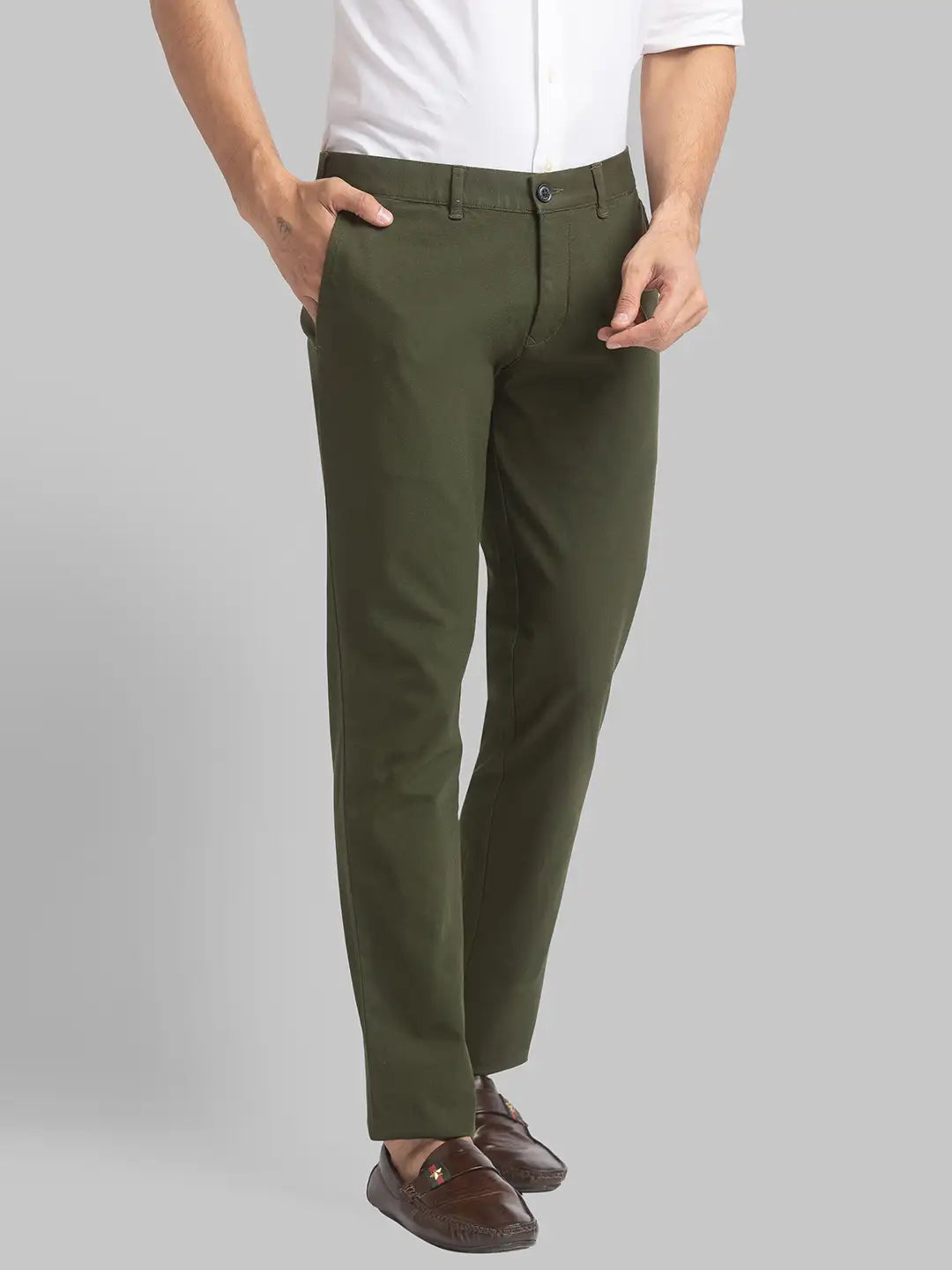 Men Super Slim Fit Fancy Violet Trouser