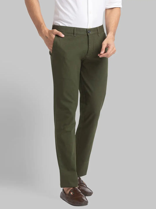Men Super Slim Fit Fancy Violet Trouser