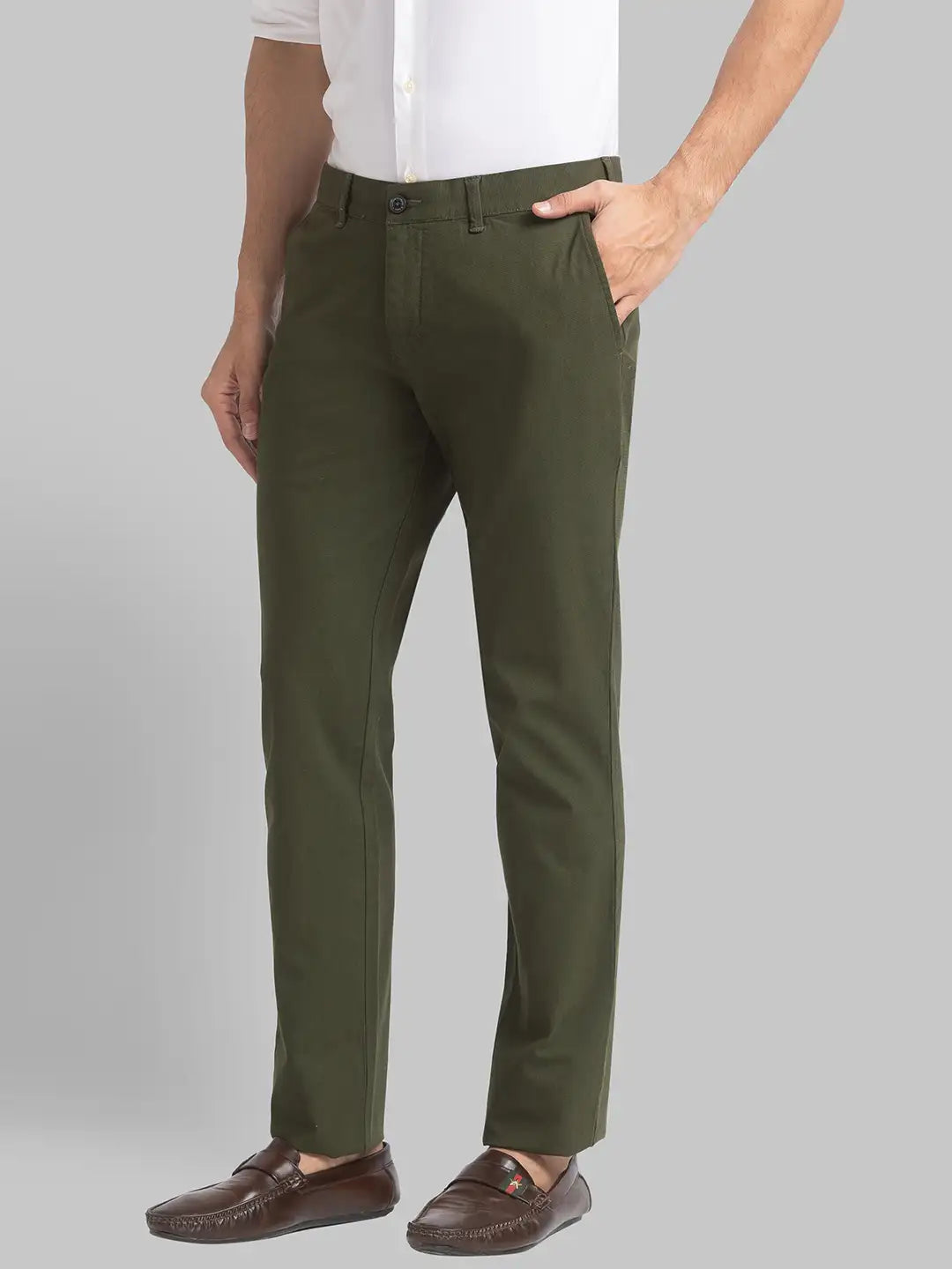 Men Super Slim Fit Fancy Violet Trouser