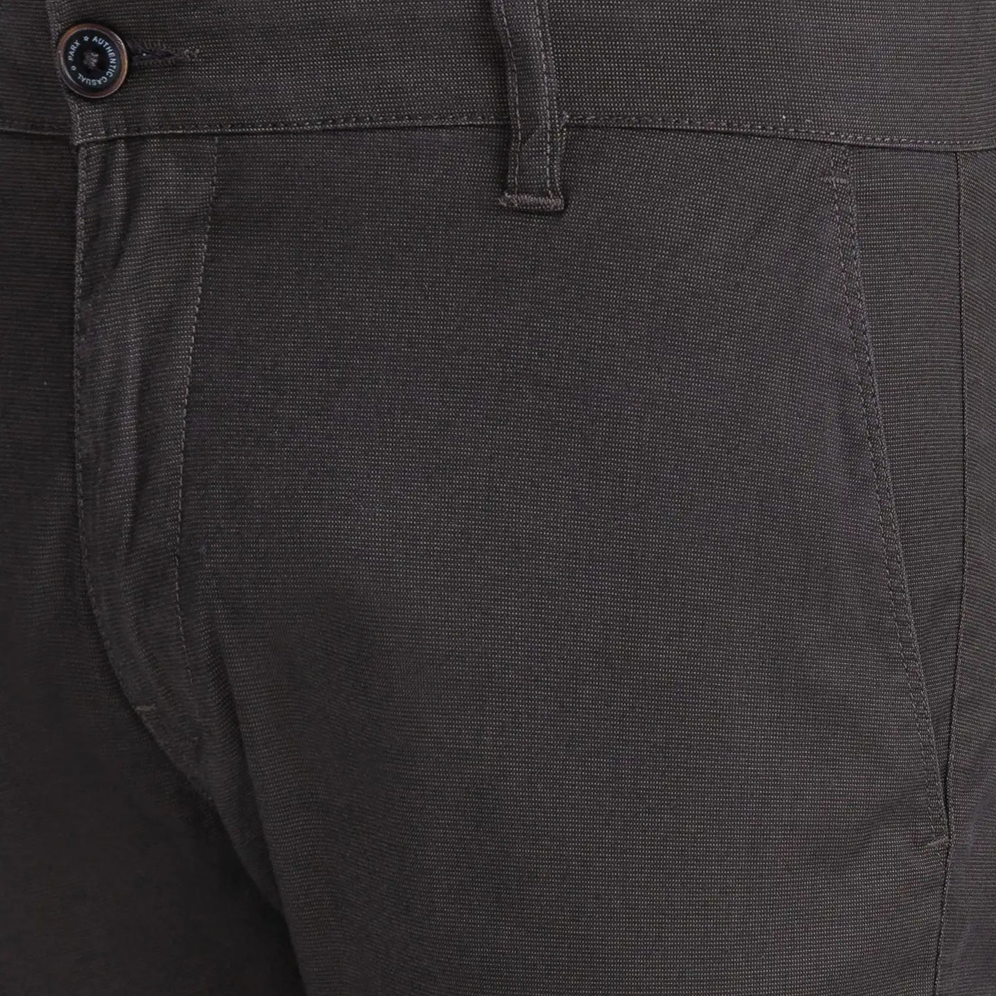 Men Super Slim Fit Dark Brown Trouser