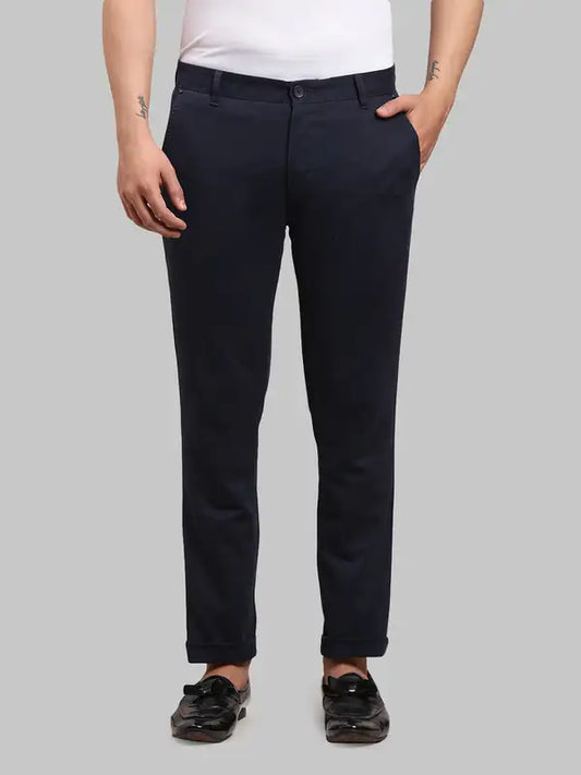 Men Super Slim Fit Grey Trouser
