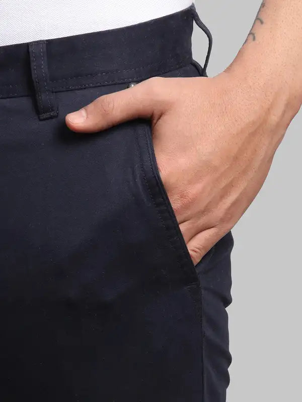 Men Super Slim Fit Grey Trouser
