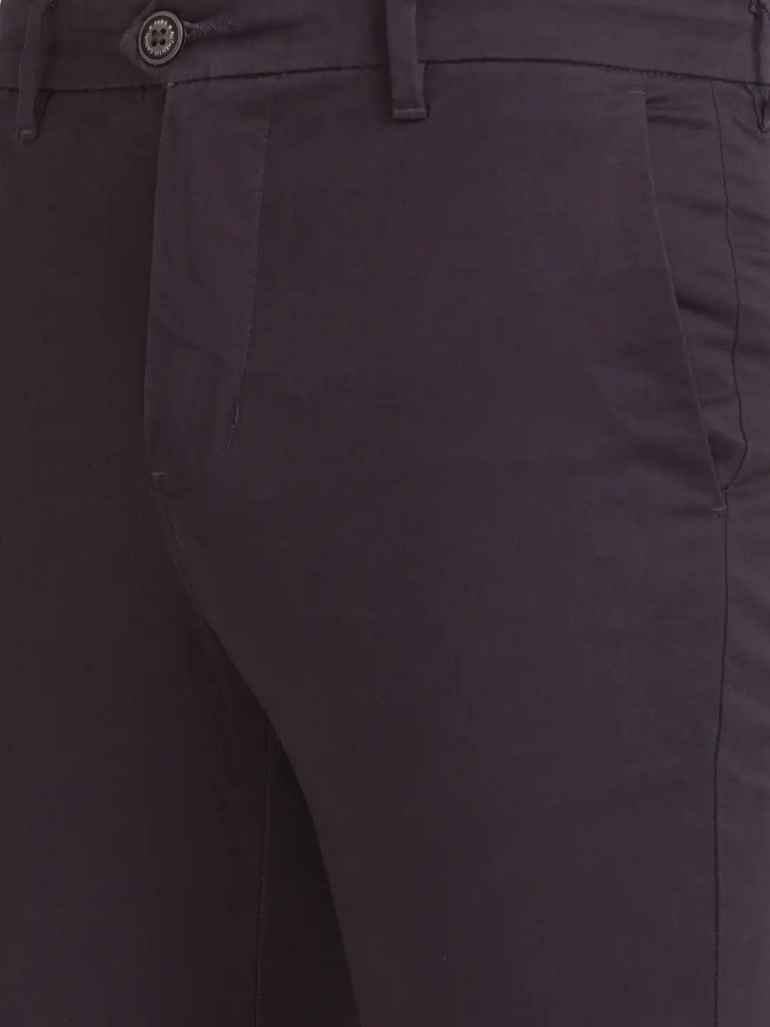 Men Super Slim Fit Dark Fawn Trouser