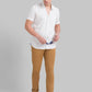 Men Super Slim Fit Khaki Chinos