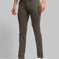Men Super Slim Fit Brown Chinos & Trouser