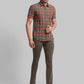 Men Super Slim Fit Brown Chinos & Trouser