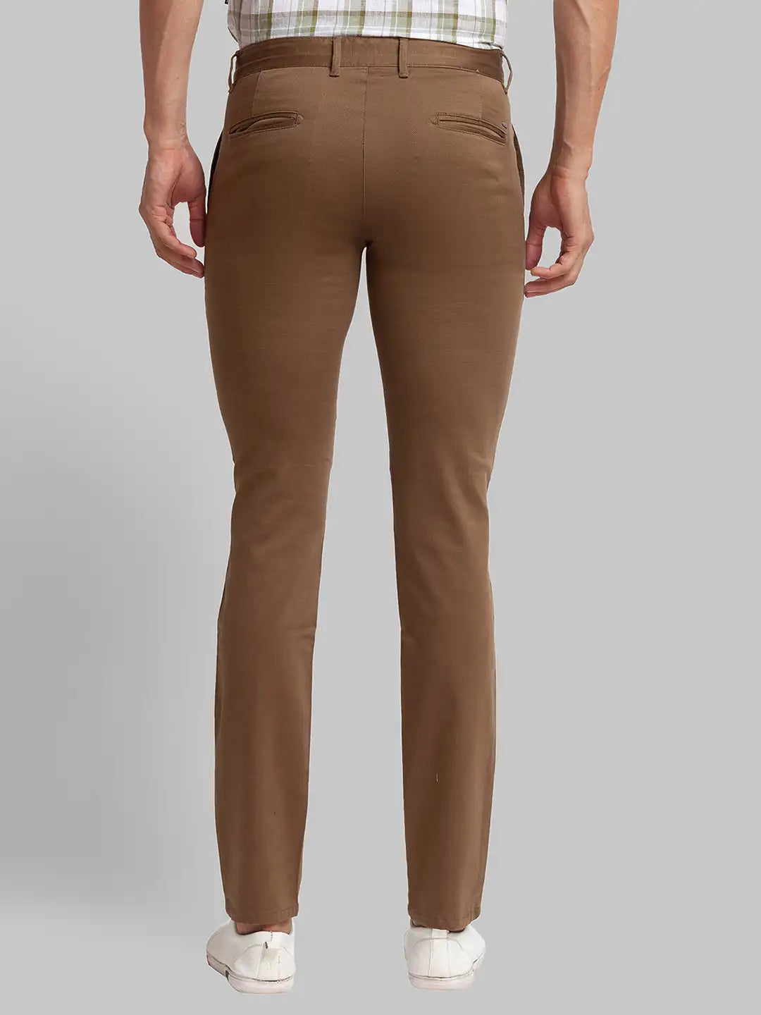 Men Super Slim Fit Blue Chinos & Trouser