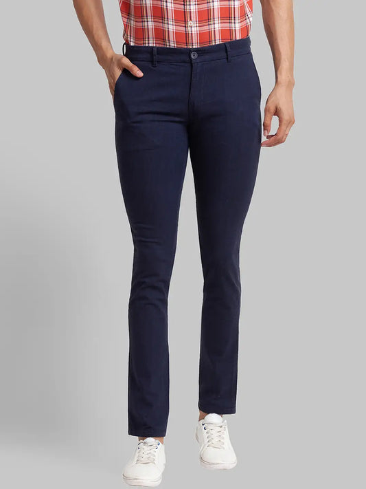 Men Super Slim Fit Black Chinos & Trouser