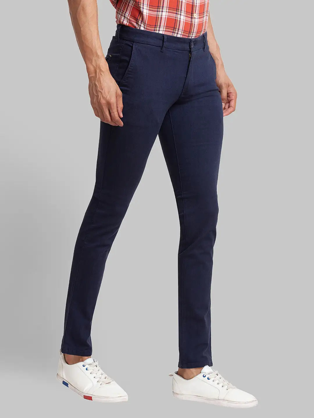 Men Super Slim Fit Black Chinos & Trouser