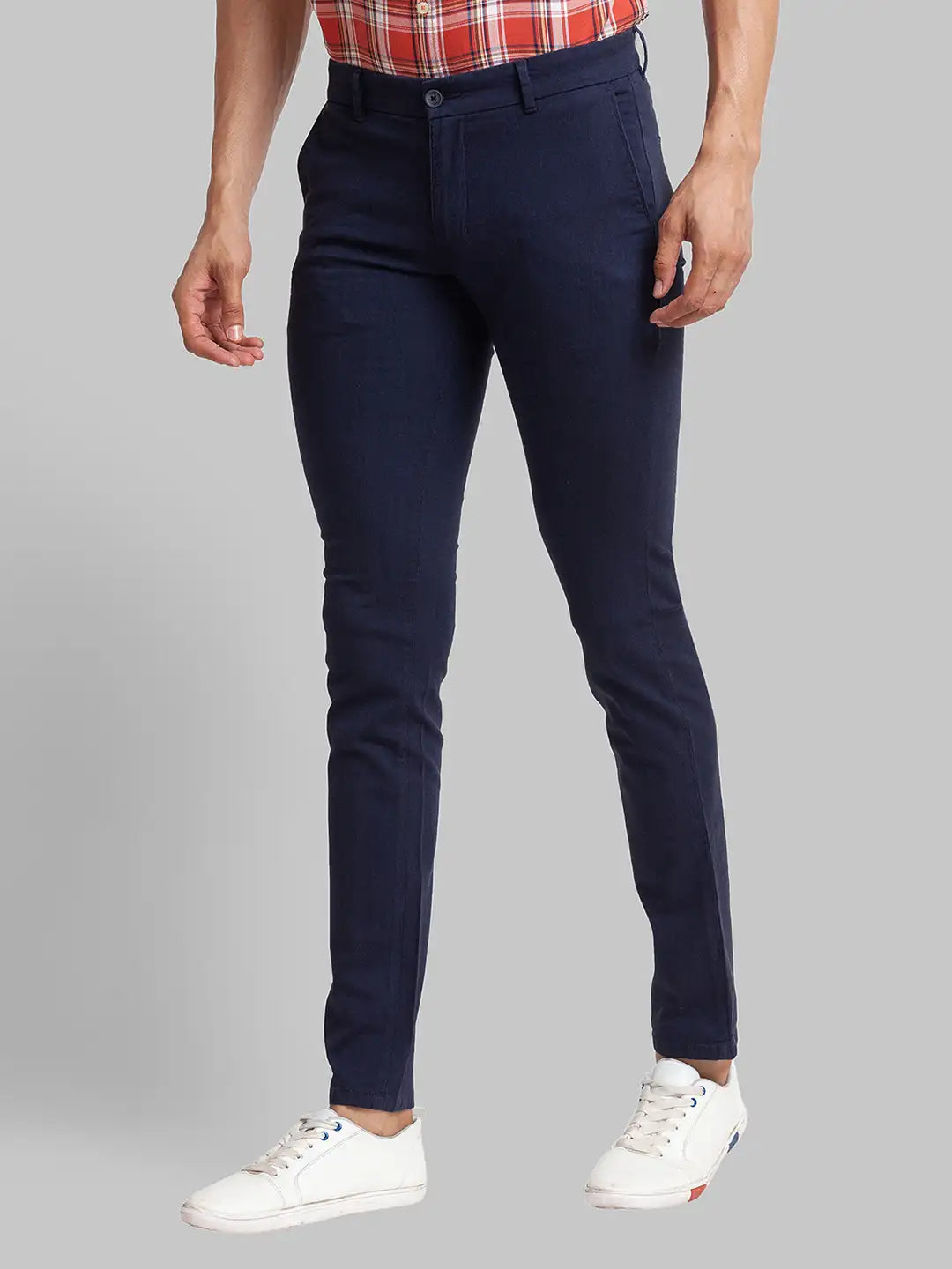 Men Super Slim Fit Black Chinos & Trouser