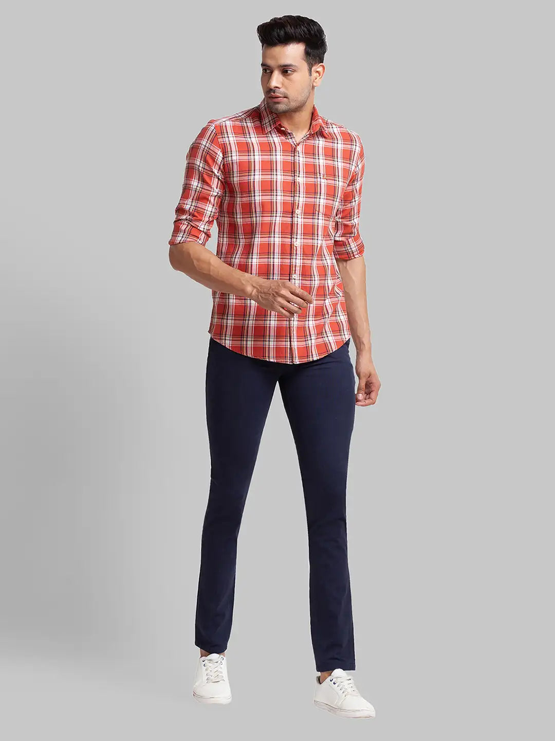 Men Super Slim Fit Black Chinos & Trouser