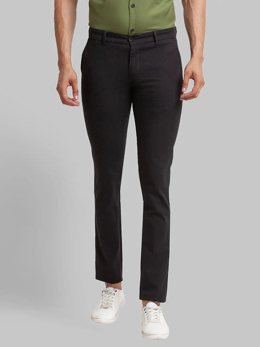 Men Super Slim Fit Blue Chinos & Trouser