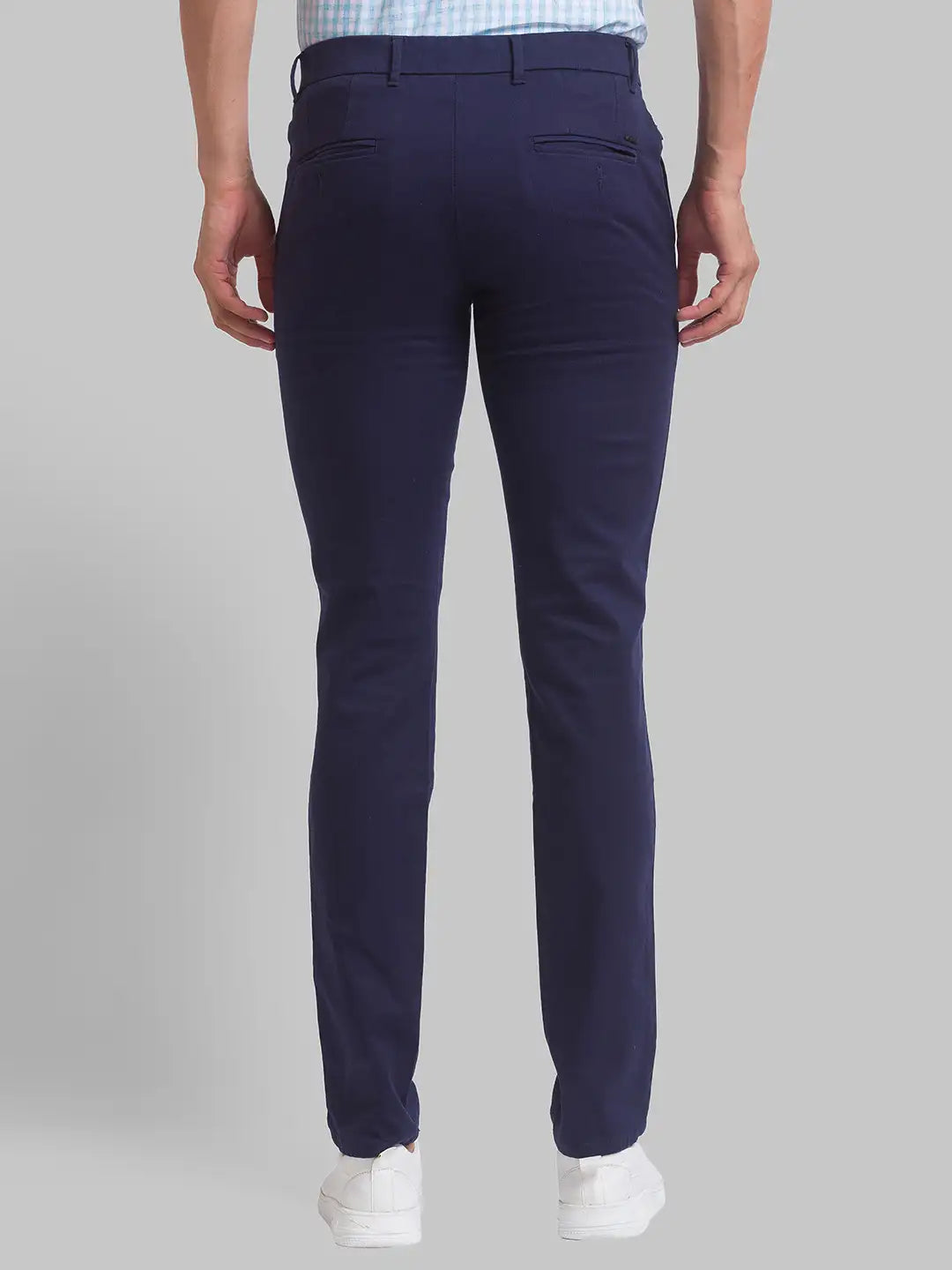 Men Super Slim Fit Khaki Chinos & Trouser
