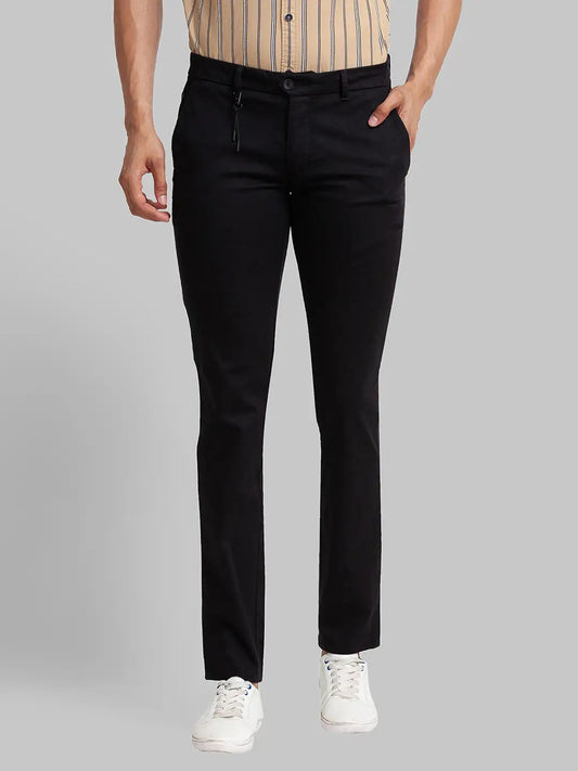 Men Super Slim Fit Green Chinos & Trouser