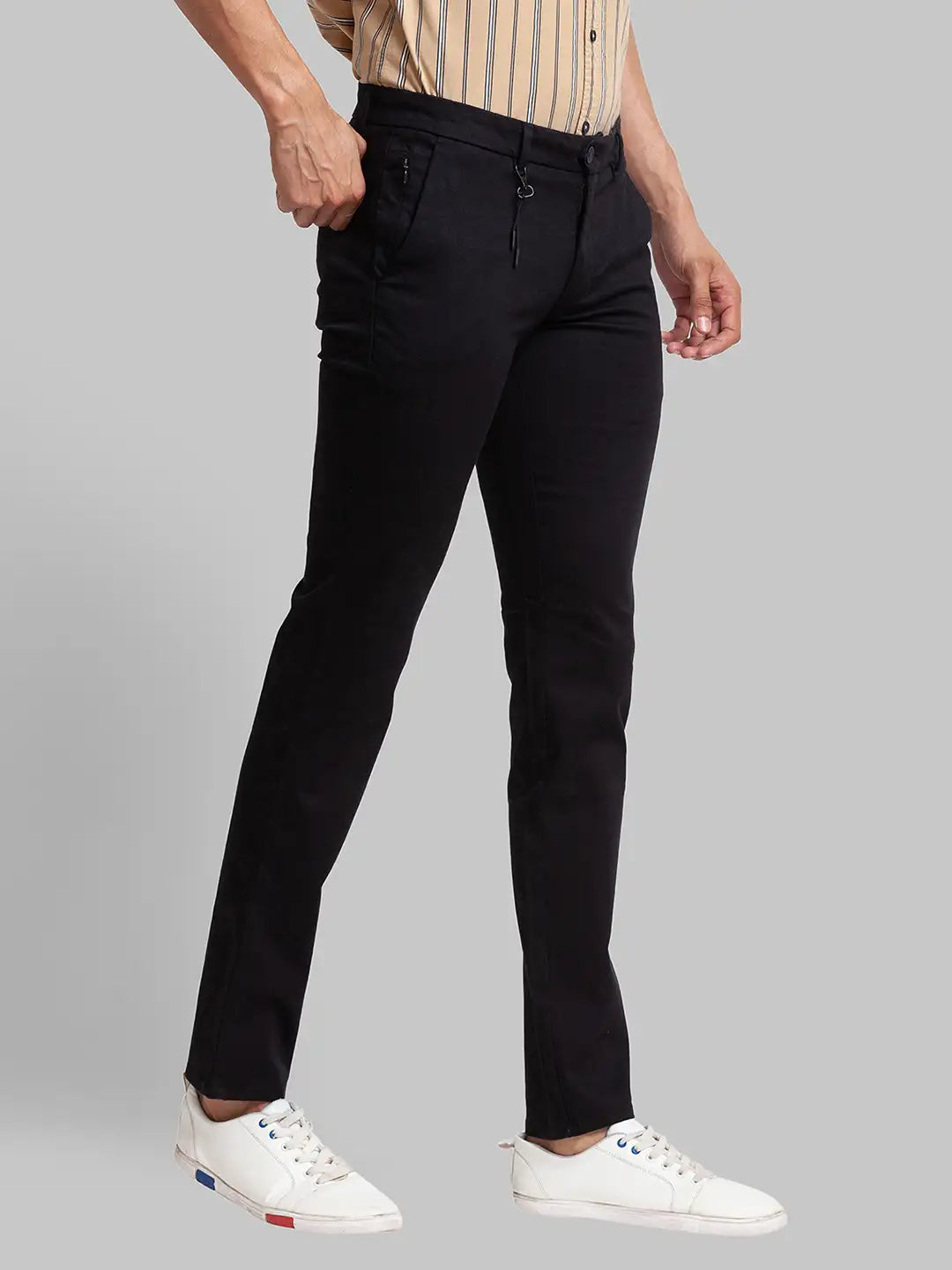 Men Super Slim Fit Green Chinos & Trouser