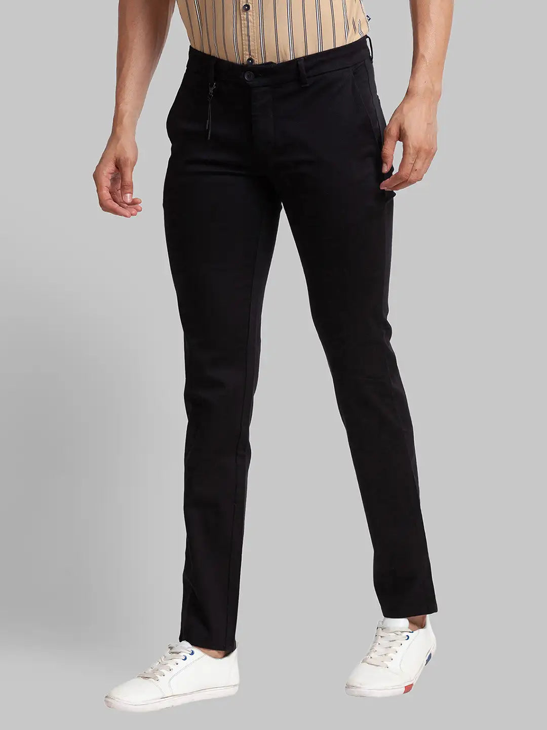 Men Super Slim Fit Green Chinos & Trouser
