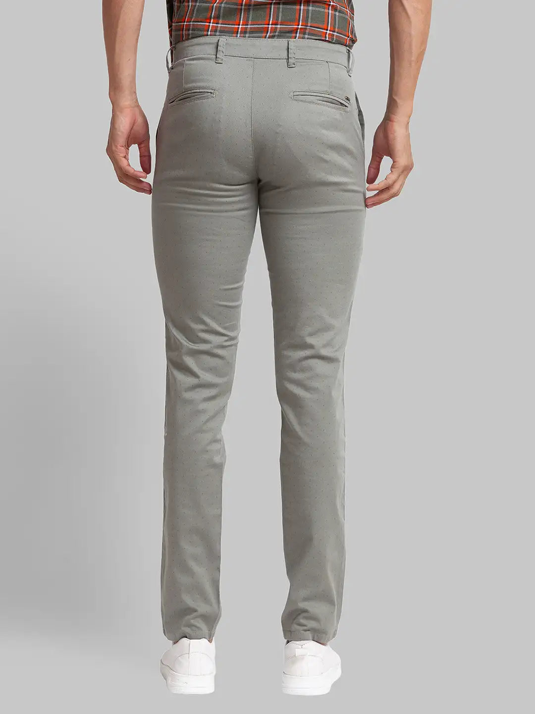 Men Super Slim Fit Blue Chinos & Trouser